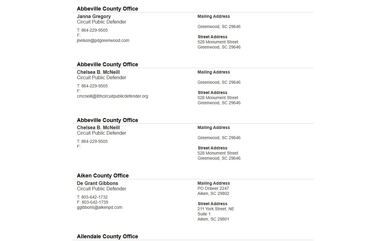 Lancaster County Clerk of Court records public defender courthouse address