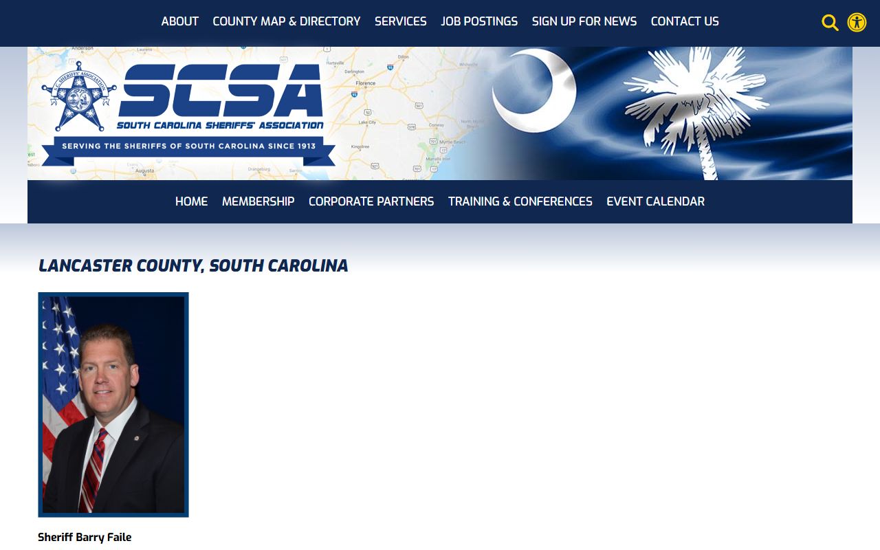 Lancaster County arrest records South Carolina Sheriffs Association entry
