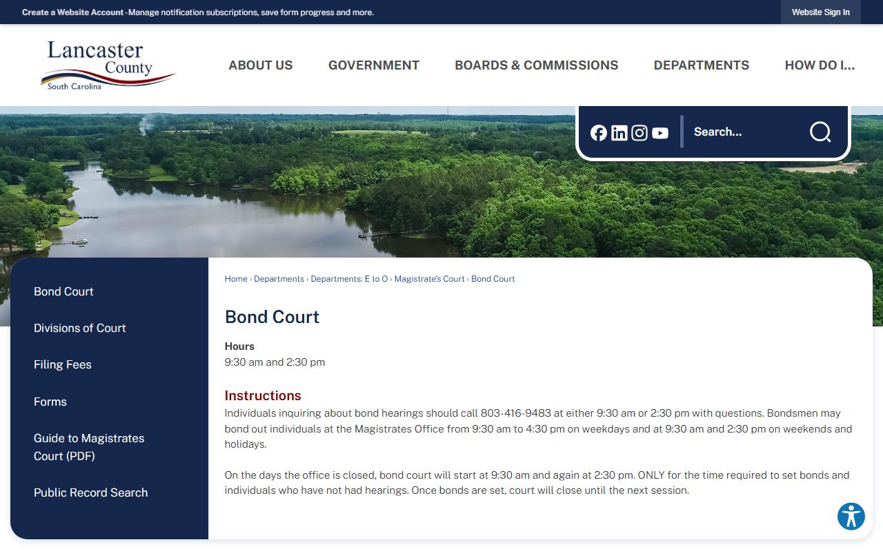 Lancaster County court dockets Bond Court schedule