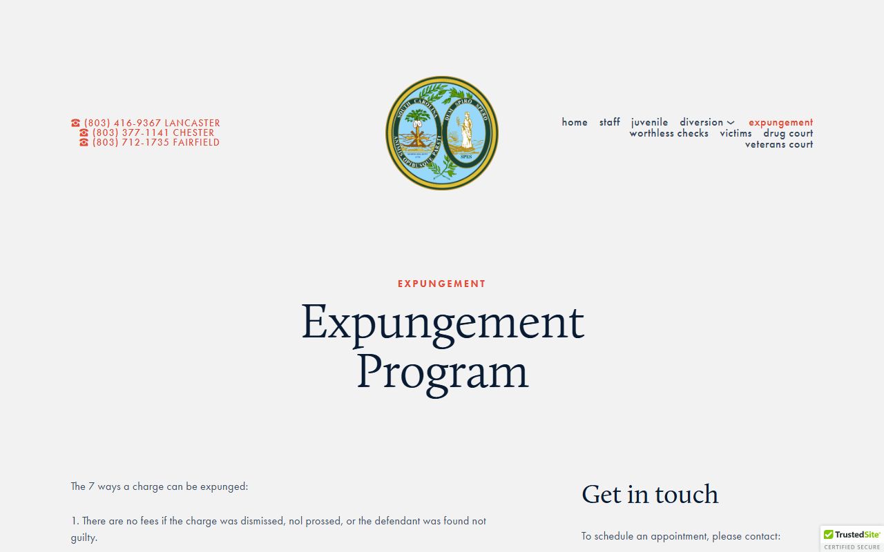 Lancaster County criminal court records Sixth Circuit expungement
