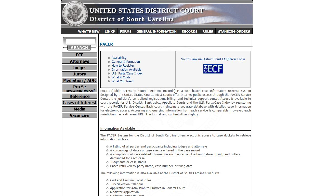 Lancaster County Circuit Court records PACER information